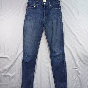 Mother Jeans Womens 27 Blue High Waisted Looker Skinny Clean Sweep Made In USA